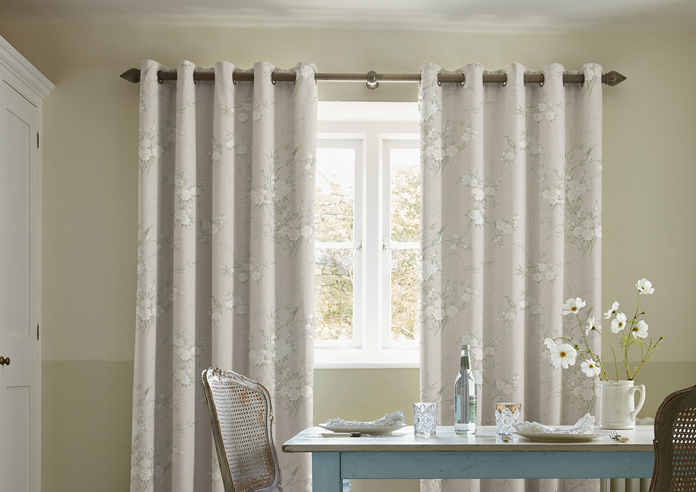 Shabby Chic by Rachel Ashwell Bird Chinoiserie, Natural - Made to Measure Curtains - Image 3